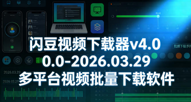 闪豆视频下载器v4.0.0.0-2026.03.29多平台视频批量下载软件 闪豆视频下载器v4.0.0.0-2026.03.29多平台视频批量下载软件