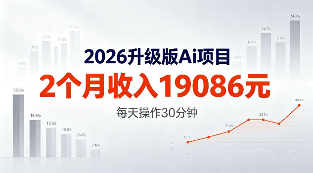 2026升级版Ai任务,2个月收入19086米,熟练后每天操作30分钟!【揭秘】