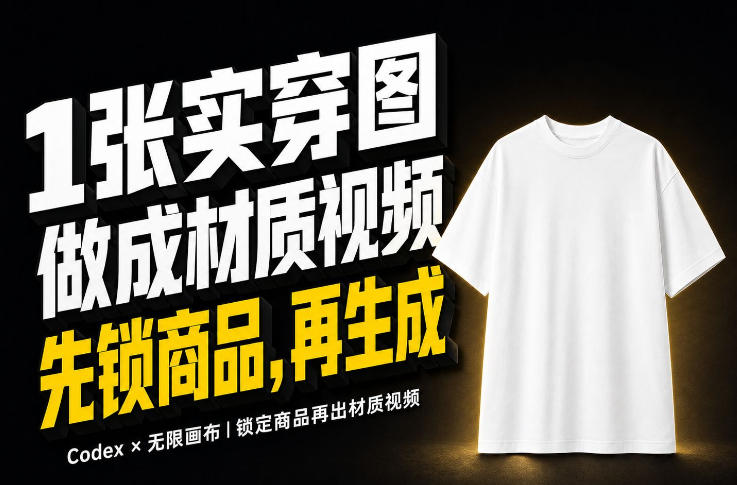 1张实穿图，怎么做成10秒Amazon服装材质视频？关键不是提示词